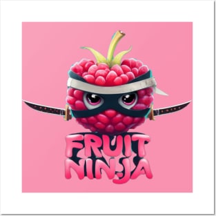 raspberry, fruit ninja Posters and Art